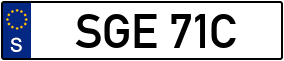 Trailer License Plate
